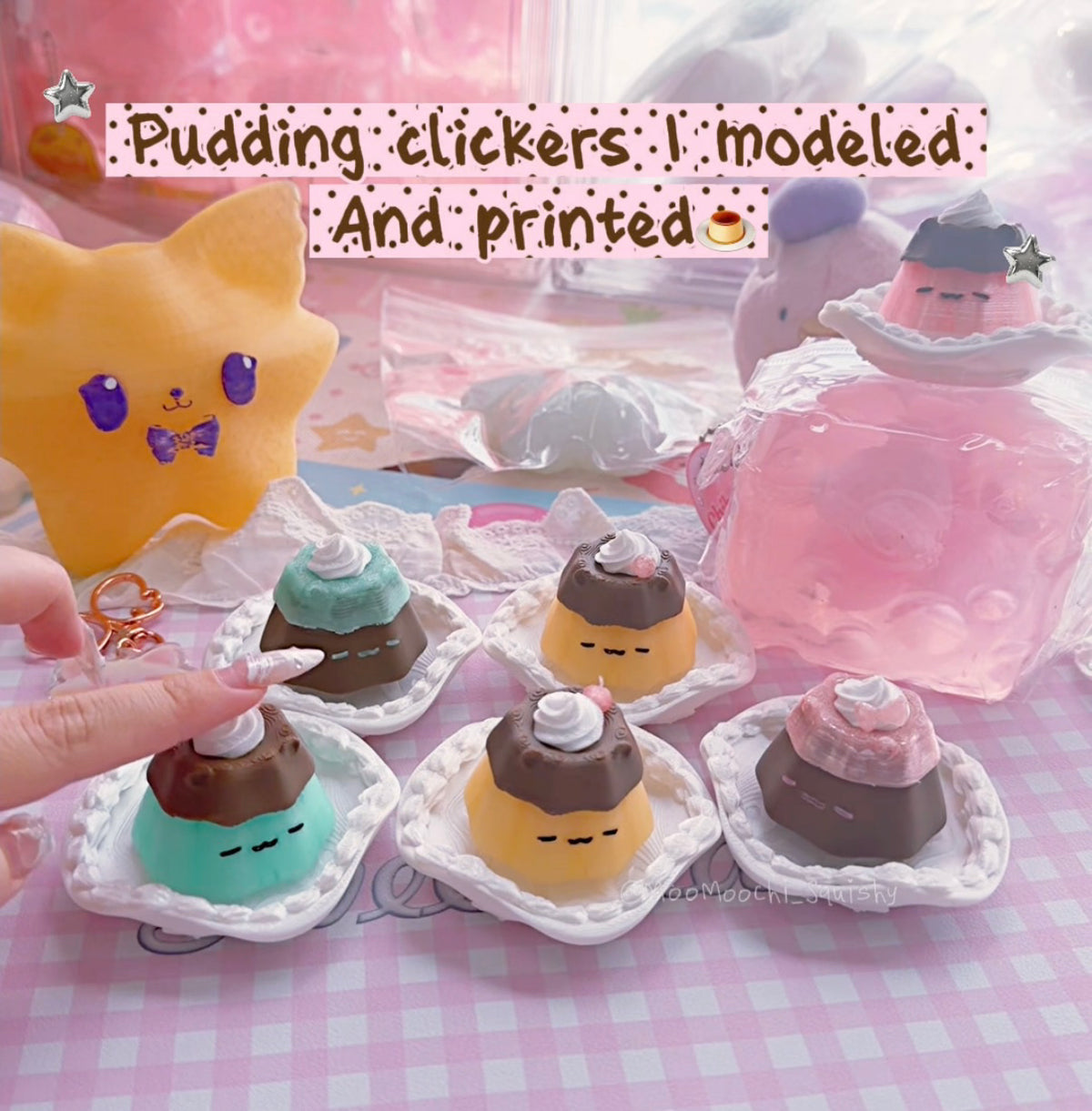 Pudding 3D printed Clicker Fidget image 0