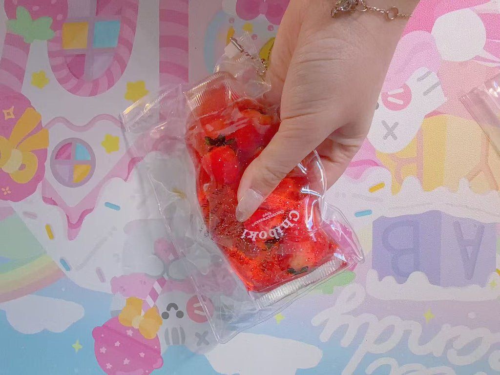 Chiboki Glass Strawberry Jam Toothpaste Stress Squishy image 2