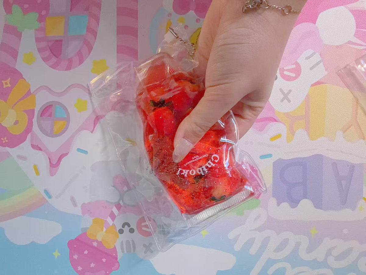 Chiboki Glass Strawberry Jam Toothpaste Stress Squishy image 2