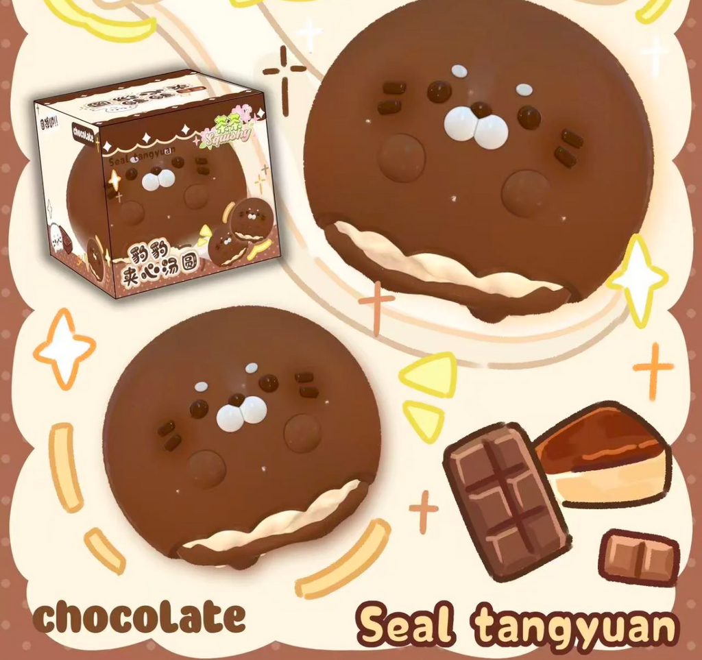 Chacha Squishy Choco Seal Rice Ball - Slow Rise Squishy