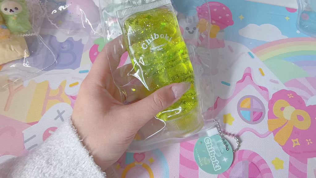 Chiboki Lime Sparkly Toothpaste Stress Squishy image 1