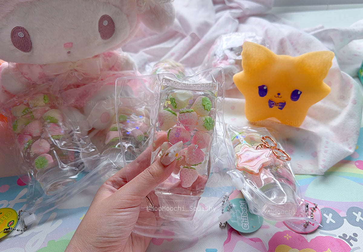 !NEW! Chiboki White Clear Strawberry Toothpaste Squishy image 2