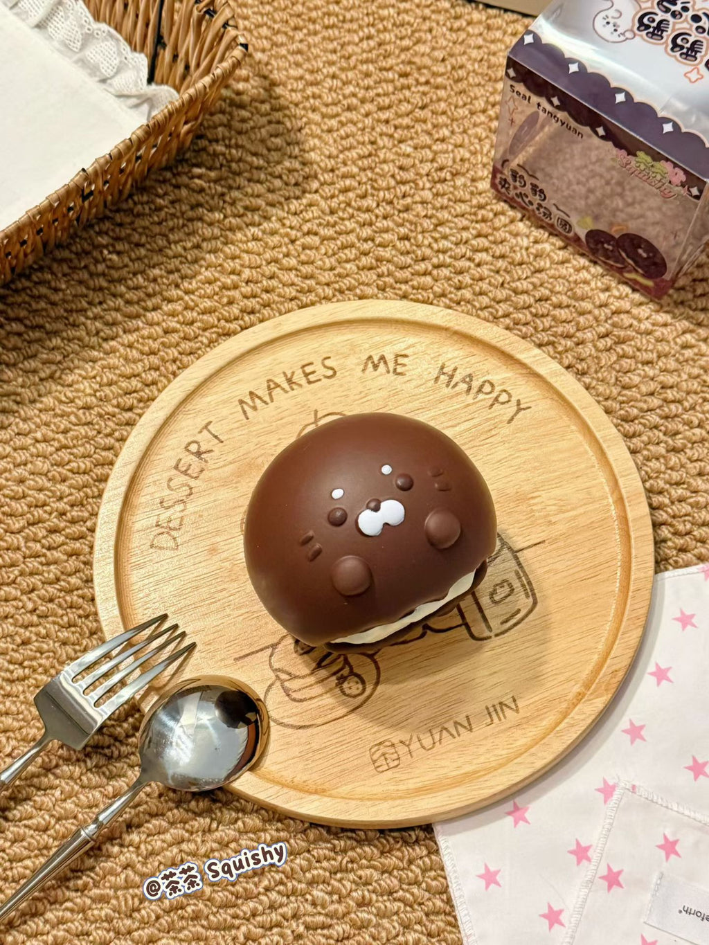 Chacha Squishy Choco Seal Rice Ball - Slow Rise Squishy