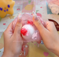 Strawberry Pink Wax Cracking Squishy Ball image 0