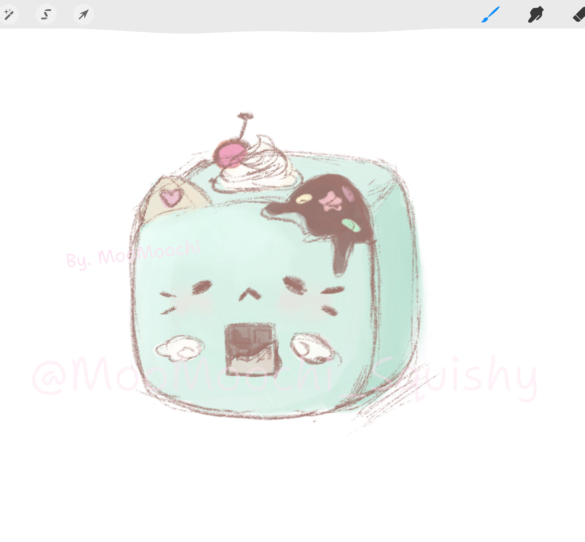 Mint Choco Cat  Taba Squishy image 2