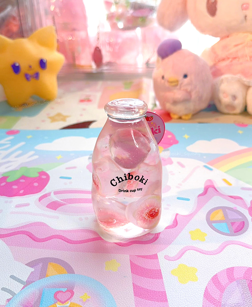 NEW!! Chiboki Peach Bottle Squishy image 0
