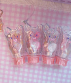Cat Toothpaste clicker and shaker fidgets - glittery image 2
