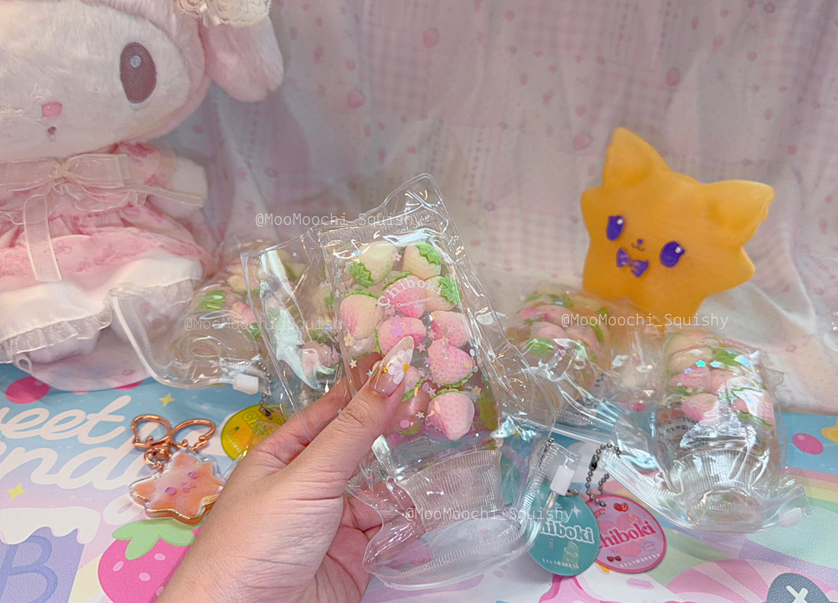 !NEW! Chiboki White Clear Strawberry Toothpaste Squishy image 4